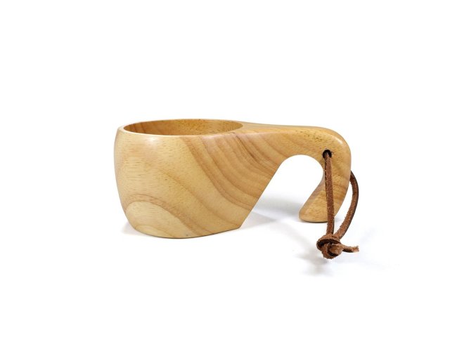 Hrnek KUKSA 200 ml s uchem DŘEVĚNÝ