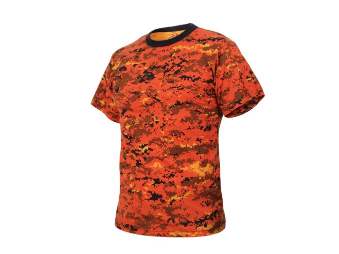 Triko DIGITAL ORANGE CAMO