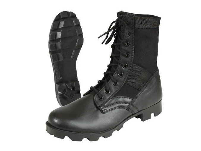 Boty US G.I. JUNGLE ocelová špička ČERNÉ