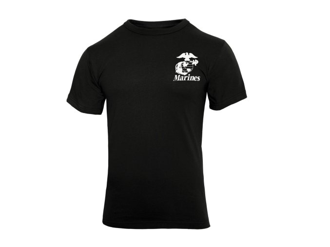 Triko MARINES PAIN IS WEAKNESS ČERNÉ