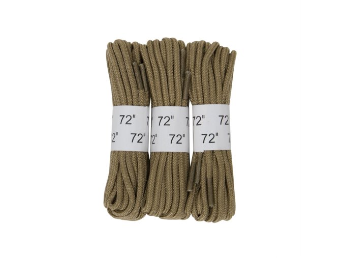 Tkaničky do bot 180 cm PÍSKOVÉ 3 páry