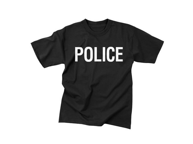 Triko POLICE ČERNÉ