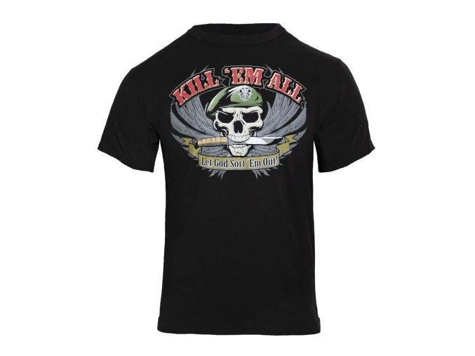 Triko KILL’EM ALL ČERNÉ