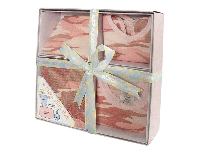 Set dárkový INFANT na batole BABY PINK CAMO