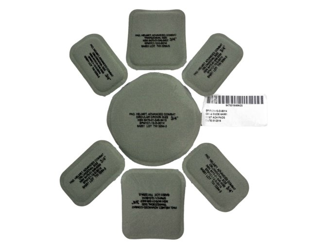 Polštářky do helmy US original 7 kusů