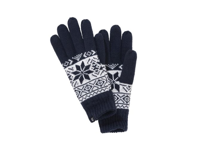 Rukavice SNOW pletené MODRÉ