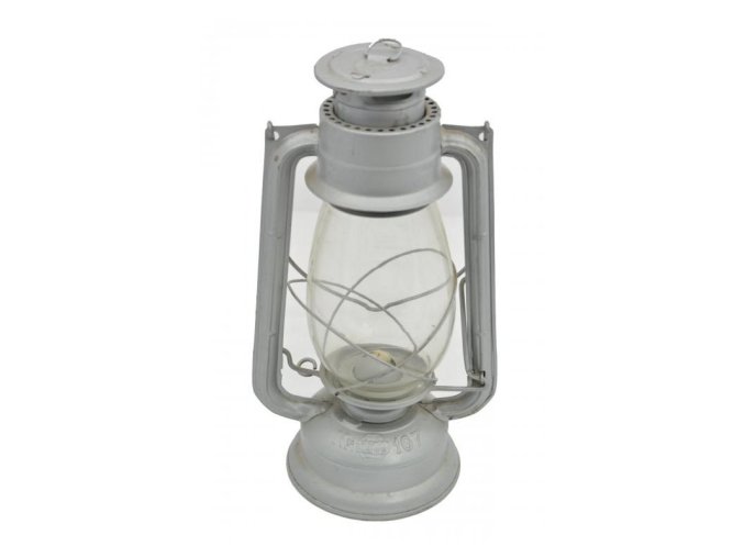 Lampa petrolejová METALOGLOBUS Nr.107 STŘÍBRNÁ