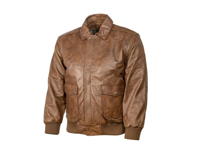Bunda kožená A2 FLIGHT HNĚDÁ