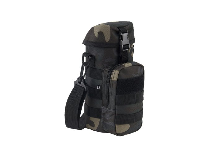 Pouzdro na láhev 0,5-1 l s popruhem MOLLE DARK CAMO
