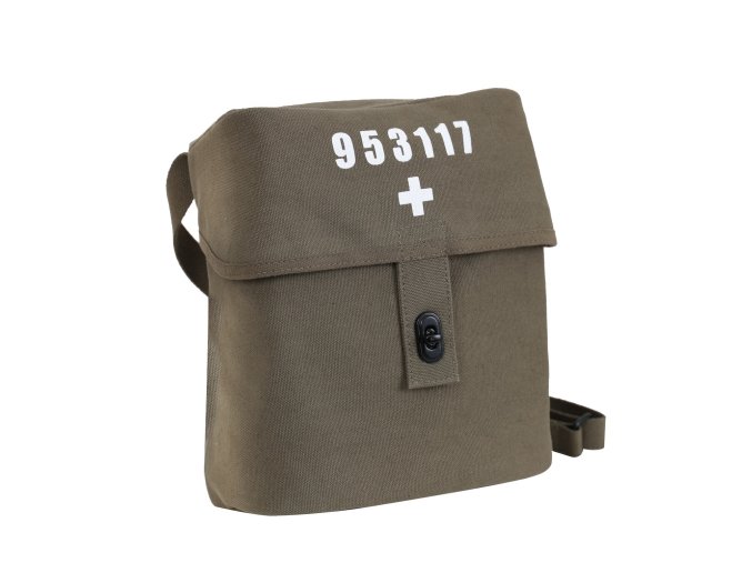 Taška přes rameno SWISS plátěná ZELENÁ
