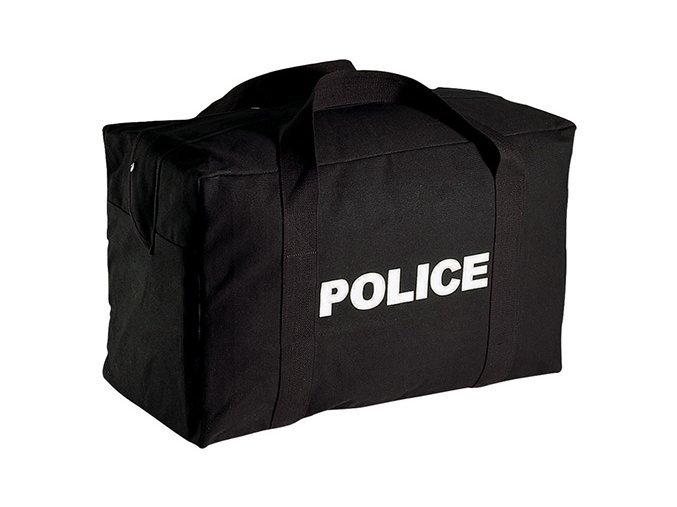 Taška velká s nápisem POLICE ČERNÁ