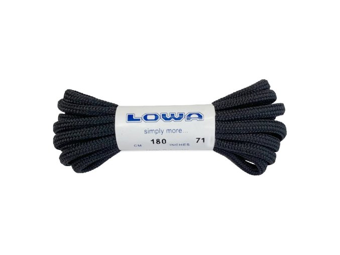 Tkaničky LOWA 180cm ČERNÉ