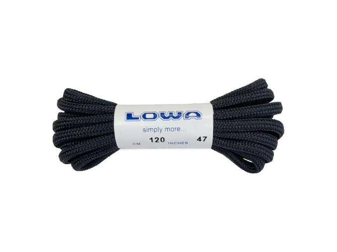 Tkaničky LOWA 120cm ČERNÉ