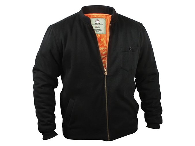 Bunda FLYERS INTERMEDIATE FLEECE ČERNÁ