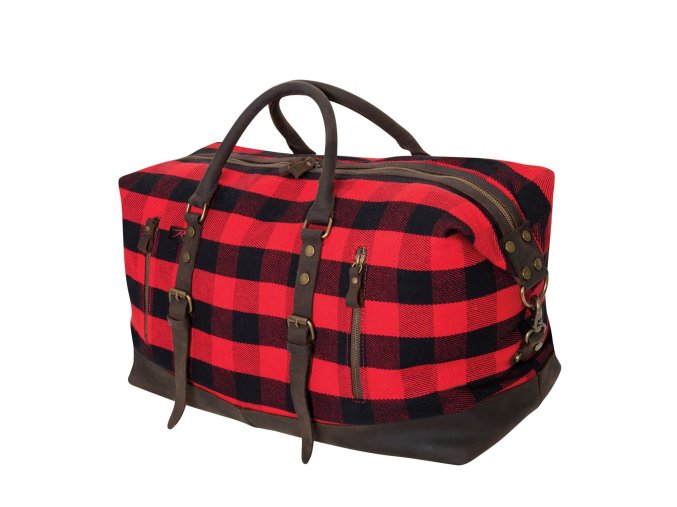 Taška EXTENDED WEEKENDER cestovní RED PLAID