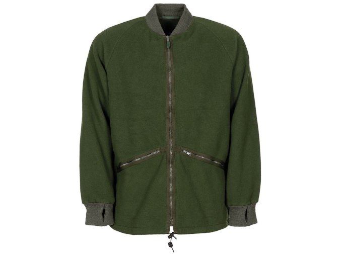 Mikina BRITSKÁ fleece ZELENÁ použitá