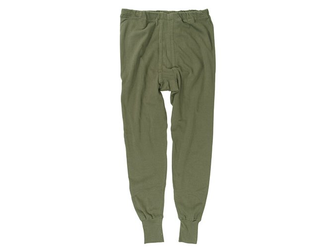 Spodky BW zimní kalhoty PLUSCH ZELENÉ použité