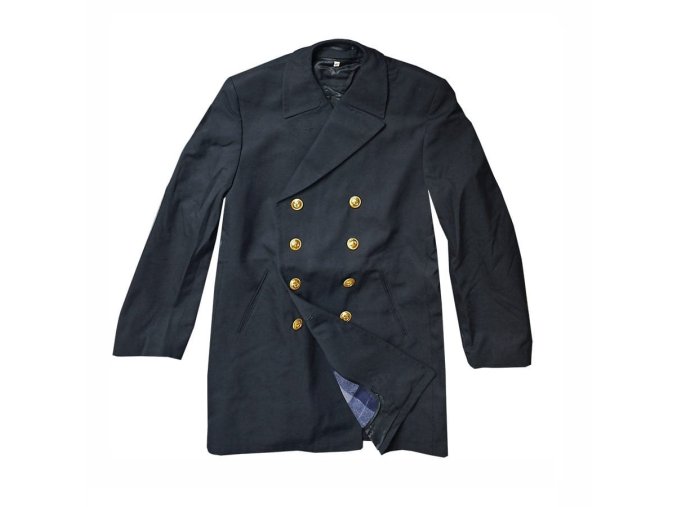 Kabát NAVY BW Colani se zlatými knoflíky TMAVĚ MODRÝ