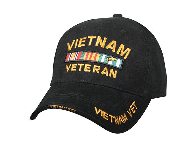 Čepice DELUXE VIETNAM VETERAN baseball ČERNÁ
