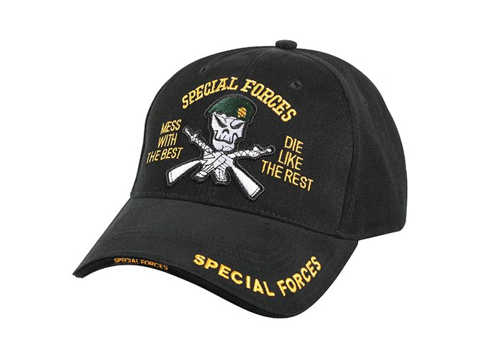 Čepice DELUXE SPECIAL FORCES baseball ČERNÁ