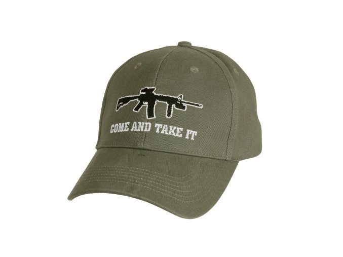 Čepice baseball "COME AND TAKE IT" ZELENÁ