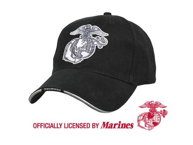 Čepice baseball USMC GLOBE & ANCHOR ČERNÁ