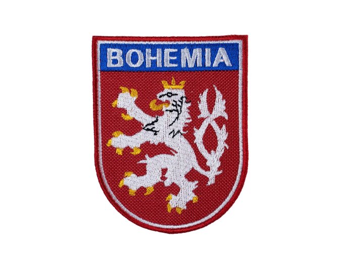 Nášivka ČESKÝ LEV + BOHEMIA - BAREVNÝ