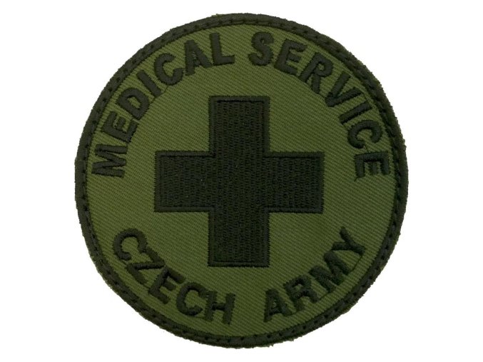 Nášivka MEDICAL SERVICE CZECH ARMY bojová VELCRO