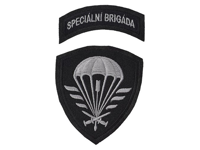 Nášivka SPECIÁLNÍ BRIGÁDA ČERNÁ