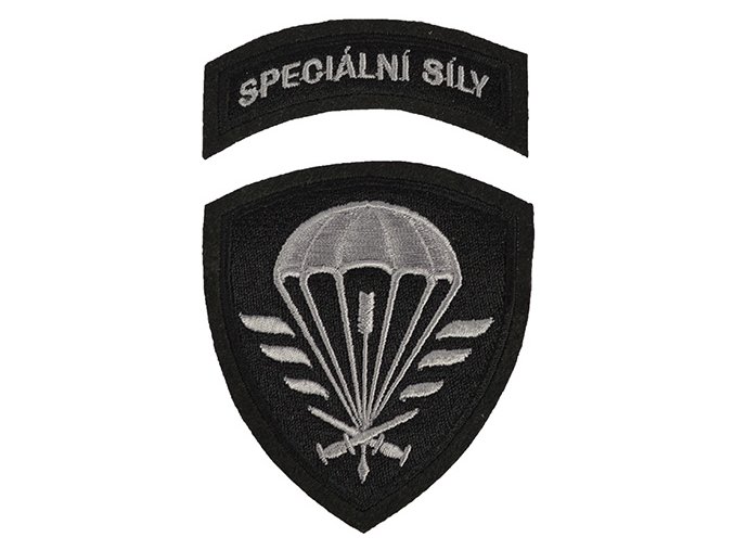 Nášivka SPECIÁLNÍ SÍLY - ČERNÁ