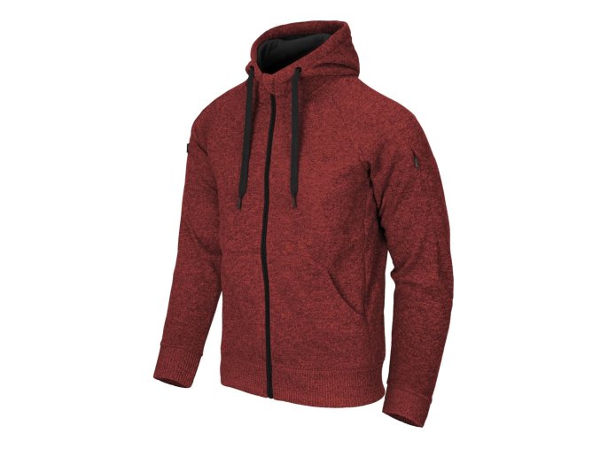 Mikina COVERT TACTICAL ČERVENÁ MELANŽ