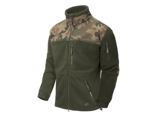 Bunda INFANTRY fleece ZELENÁ/WOODLAND POLSKÝ