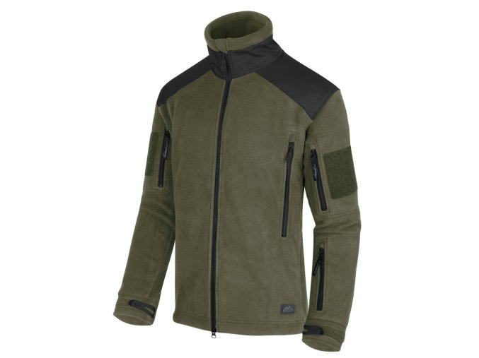 Bunda LIBERTY Heavy fleece ZELENÁ/ČERNÁ