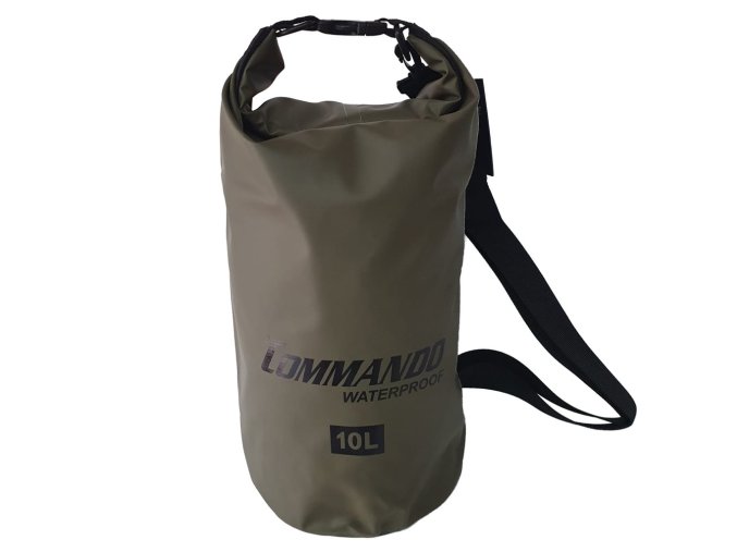 Vak voděodolný DRY BAG 10L Heavy Duty ZELENÝ