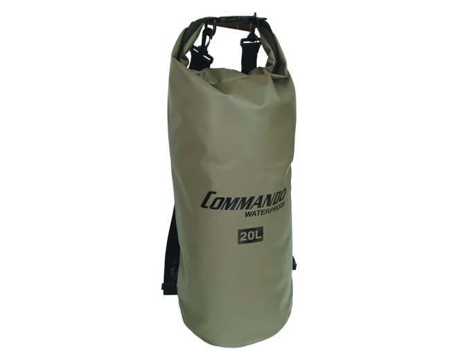 Vak voděodolný DRY BAG 20L Heavy Duty ZELENÝ