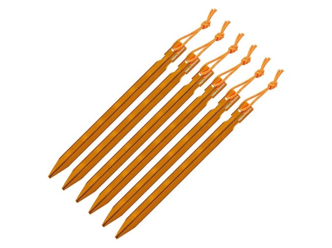 Stanové kolíky Arrow Aluminium délka 18cm sada 6 ks ORANŽOVÉ