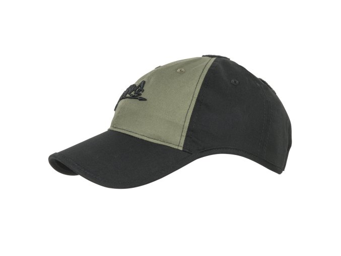 Čepice baseball suchý zip rip-stop ČERNO/ZELENÁ