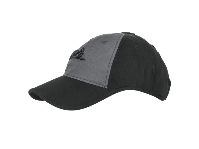 Čepice baseball suchý zip rip-stop ČERNO/ŠEDÁ
