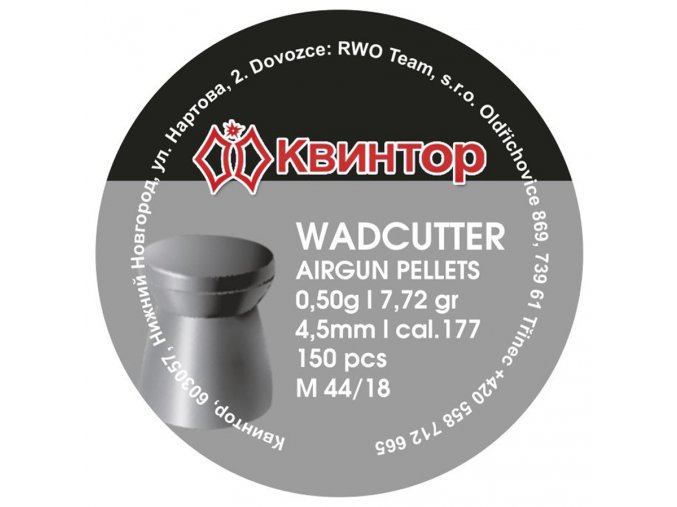 Diabolo Kvintor Wadcutter cal.4,5mm 150ks