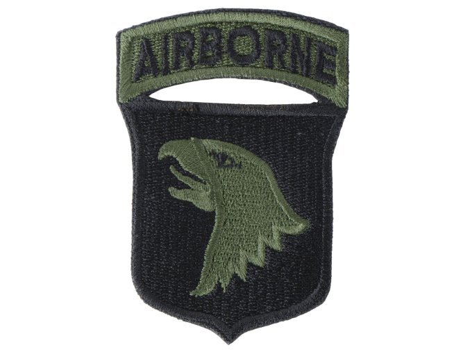 Nášivka 101st AIRBORNE DIVISION - ČERNÁ
