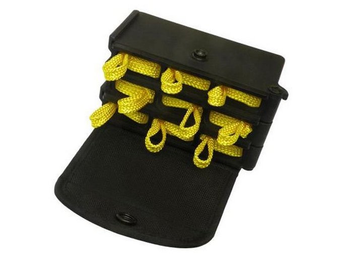 Pouzdro rotační na 9 ks textilních pout ČERNÉ