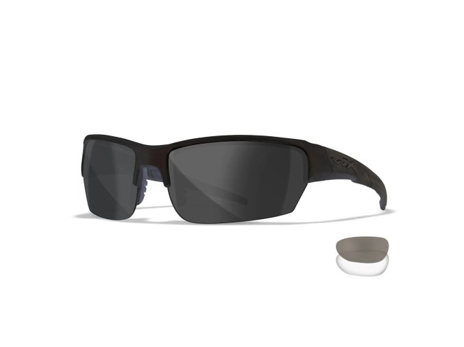 Brýle střelecké WX SAINT sada 2 skla ČERNÝ rám