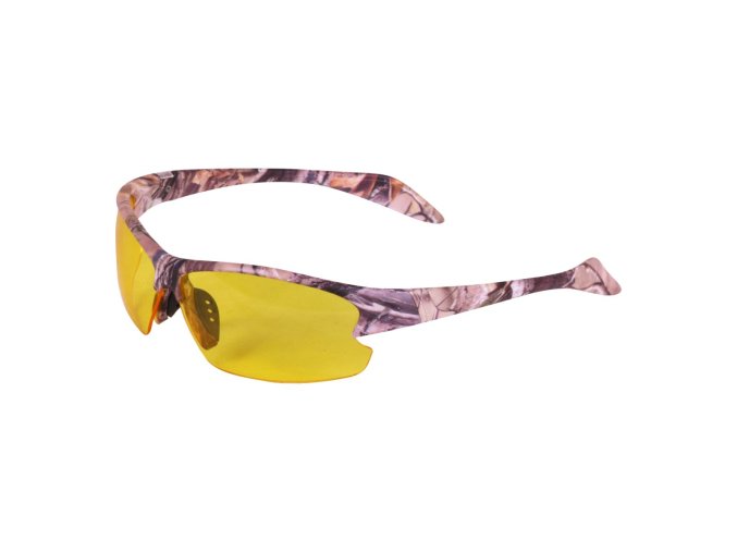 Brýle střelecké 2 skla s pouzdrem FOREST CAMO HNĚDÉ