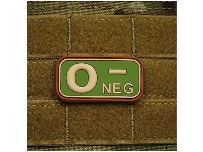 Nášivka KREV 0 NEG plast MULTICAM®