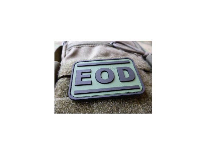 Nášivka EOD plast ZELENÁ