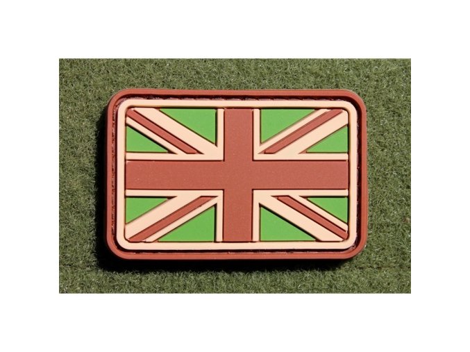 Nášivka vlajka velká BRITÁNIE velcro plast MULTICAM