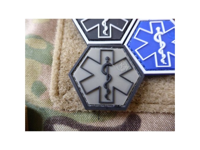 Nášivka plastová EMS se suchým zipem RANGER GREEN