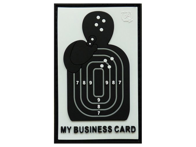 Nášivka MY BUSINESS CARD plastová velcro