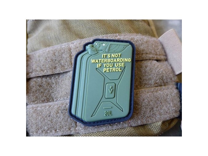 Nášivka WATERBOARDING plast velcro