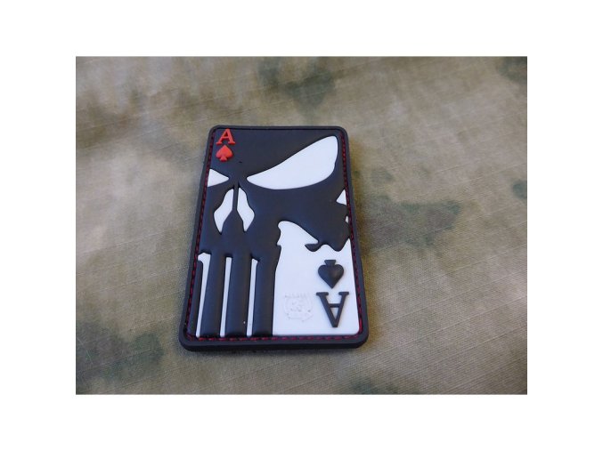 Nášivka PUNISHER ACE OF SPADES velcro